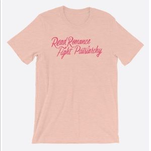 Read Romance, Fight Patriarchy Unisex T-Shirt XL by JORDANDENÉ
